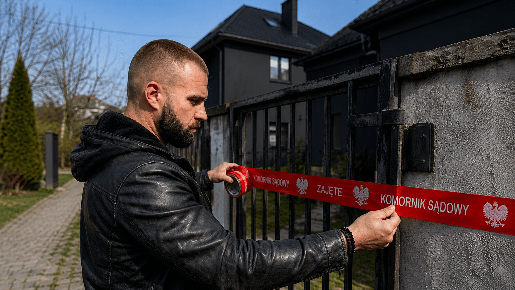Komornik sądowy zabezpieczający zajętą nieruchomość